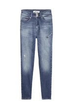 Tommy Jeans Jeans - SHAPE HR SKNY AE333 MEBDYSS blue