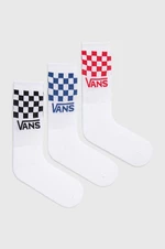 Dětské ponožky Vans DROP CLASSIC CHECK CREW SOCK bílá barva, VN000EZ26M31