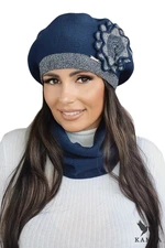 Dámský baret Kamea Kamea_Beret_K.22.011.12_Navy_Blue