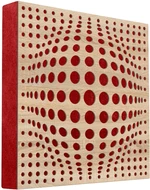 Mega Acoustic FiberPRO60 AcouSphere Sonoma Oak/Red Absorbent Holzplatte