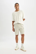 DEFACTO Regular Fit Basic Plain Pocket Bermuda Shorts