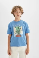 DEFACTO Boy&#39;s Oversize Fit Crew Neck Printed Short Sleeve T-Shirt