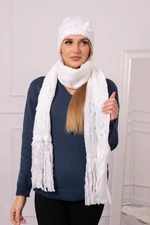 Women's set with scarf Dorota K366 white