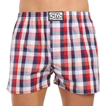 Blue and red men's plaid boxer shorts Styx