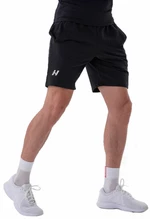Nebbia Relaxed-fit Shorts with Side Pockets Black L Fitness pantaloni