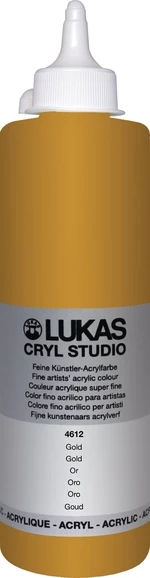 Lukas Cryl Studio Plastic Bottle Vopsea acrilică Gold 500 ml 1 buc