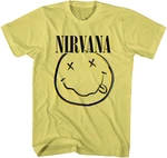 Nirvana Camiseta de manga corta Inverse Smiley Amarillo M