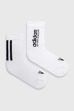 Ponožky adidas 2-pack bílá barva, IQ4149