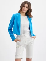 Women's blue cropped blazer ORSAY
