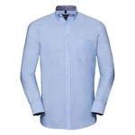 Blue Men's Long Sleeve Shirt Russell