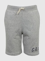 Grey boys' shorts sweatpants logo GAP