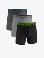 Grey-black set of three Under Armour M UA Perf Tech Mesh 6in boxer shorts