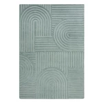 Turkusowy dywan wełniany Flair Rugs Zen Garden, 160x230 cm