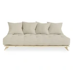 Sofa z beżowym obiciem Karup Design Senza Natural/Beige