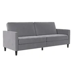 Jasnoszara aksamitna sofa 207 cm Presley – Støraa