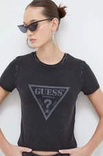 Tričko Guess Originals dámsky, čierna farba