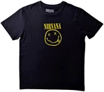 Nirvana Tricou Yellow Smiley Flower Sniffin' Black XL