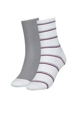 Ponožky - Tommy Hilfiger TH WOMEN SOCK 2P LUREX STRIPE viacfarebné