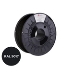 Tlačová struna (filament), 3DF-P-PA61.75-9017, C-TECH PREMIUM LINE, PA6, dopravná čierna, RAL9017, 1,75mm, 1kg