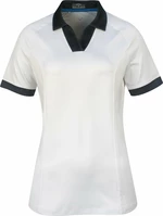 Callaway Womens Short Sleeve V-Placket Colourblock Polo Brilliant White M Chemise polo