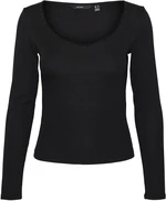 Vero Moda Dámske tričko VMGEMMA Regular Fit 10298842 Black XS