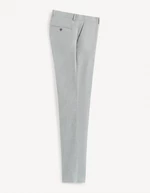 Světle šedé pánské oblekové kalhoty Celio Boamury