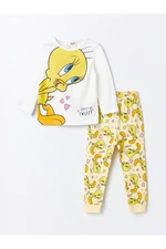 LC Waikiki Tweety Printed Baby Girl Pajamas Set