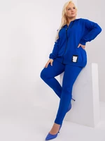 Women's cobalt plus size set with patch