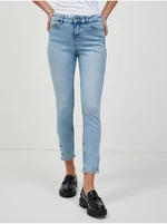 Light Blue Shortened Skinny Fit Jeans ORSAY - Women