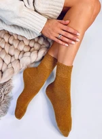 Winterwollsocken Camel