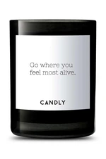 Candly Voňavá sójová sviečka Go where you feel most alive. 250 g