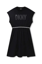 Dívčí šaty Dkny černá barva, mini