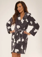 Bathrobe De Lafense 671 Hearts S-XL women's graphite 500