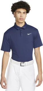Nike Dri-Fit Tour Mens Solid Golf Polo Midnight Navy/White L Chemise polo