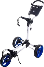 Fastfold Slim White/Cobalt Trolley manuale golf