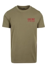 Men's T-shirt Cash Only - olive