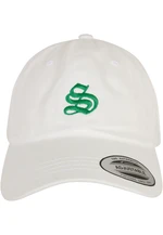 Letter White Low Profile Cap S