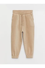 LC Waikiki Velvet Baby Boy Tracksuit Bottoms with Elastic Waist.