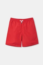 Dagi Men's Red Micro Medium Plain Marine Shorts