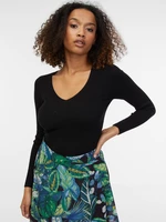 Black women's ribbed sweater ORSAY