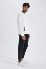 DEFACTO Slim Fit Rib Hem Thin Sweatshirt Fabric Sweatpants