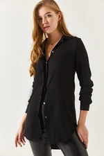 armonika Women's Black Tunic Shirt