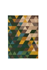 Ručně všívaný kusový koberec Illusion Prism Green/Multi-60x230