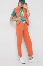 Tepláky Polo Ralph Lauren oranžová barva, hladké, 211891560