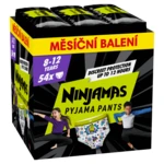 NINJAMAS Pyjama Pants Kosmické lodě, měsíční balení 54 ks