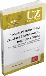 ÚZ 1549 Občanský soudní řád, Zvláštní řízení soudní, Rozhodčí řízení, Soudní poplatky, Mediace