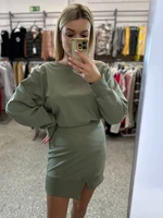 Khaki sweatshirt dress By o la la