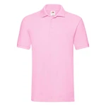 Light pink men's Premium Polo shirt Friut of the Loom