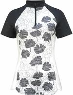 Callaway Womens Texture Floral Brilliant White XS Polo košile