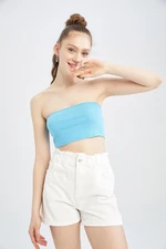 DEFACTO Cool Fitted Strapless Camisole Blouse